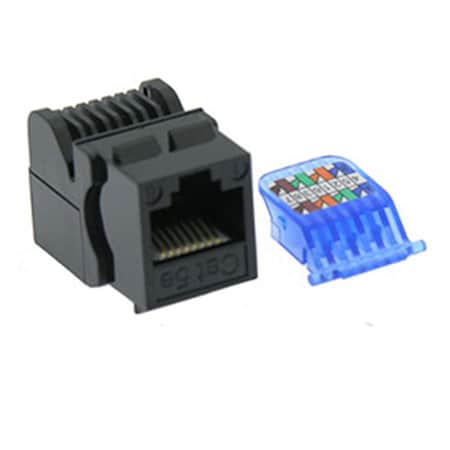 Bestlink Netware CAT5e Tool Less Keystone Jack- Black 101607BK